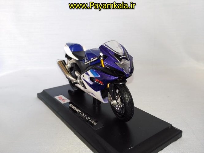 ماکت فلزی موتورسیکلت سوزوکی (SUZUKI GSX-R 1000 BY MAISTO)(1/18)