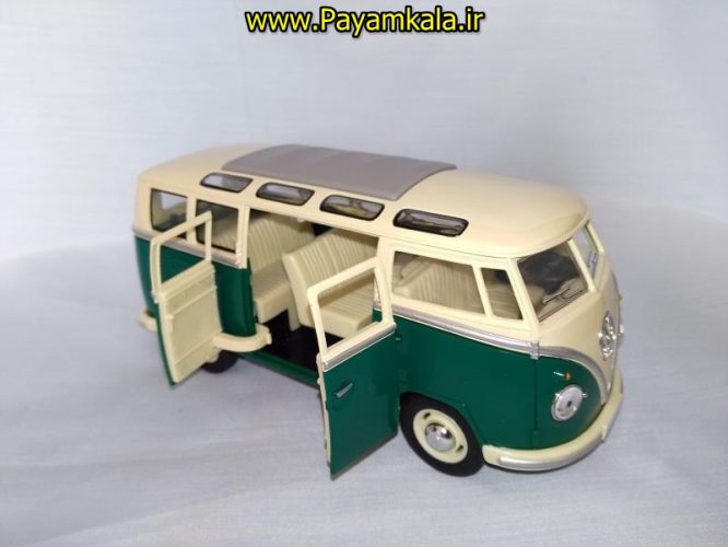 ماکت ماشین اسباب بازی فولکس استیشن بزرگ (1:24) (1962 VOLKSWAGEN CLASSICAL BUS)