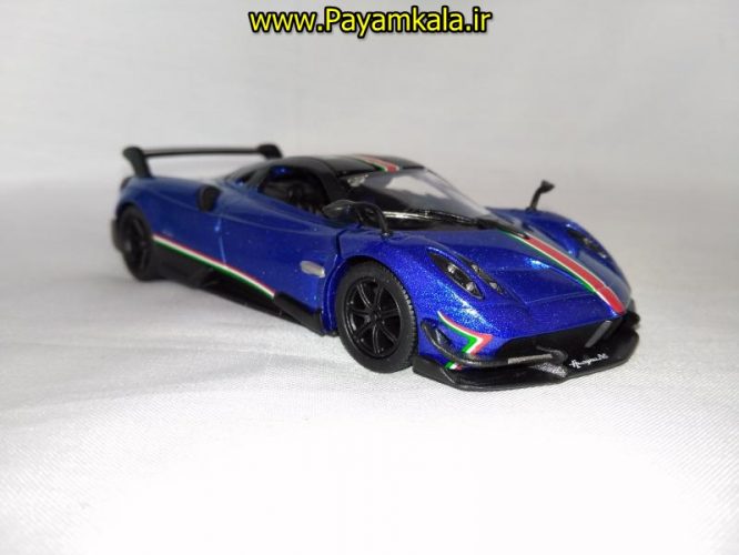 (طرح جدید) ماشین اسباب بازی فلزی عقب کش پاگانی (PAGANI HUAYRA BC 2016 BY KINSMART)