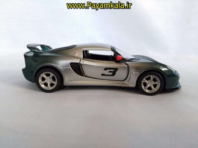 (طرح جدید) ماکت ماشین اسباب بازی فلزی لوتوس (Lotus Exige BY KINSMART)