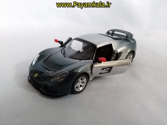 (طرح جدید) ماکت ماشین اسباب بازی فلزی لوتوس (Lotus Exige BY KINSMART)