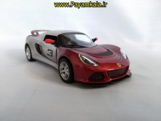 (طرح جدید) ماکت ماشین اسباب بازی فلزی لوتوس (Lotus Exige BY KINSMART)