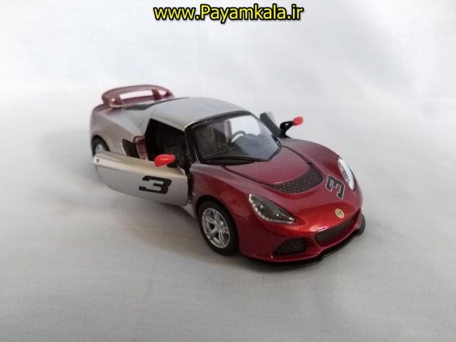 (طرح جدید) ماکت ماشین اسباب بازی فلزی لوتوس (Lotus Exige BY KINSMART)