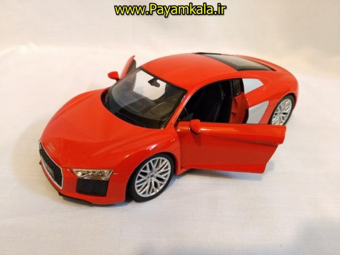 ماکت ماشین اسباب بازی آئودی بزرگ (1:24) (WELLY)(2016 AUDI R8 V10)