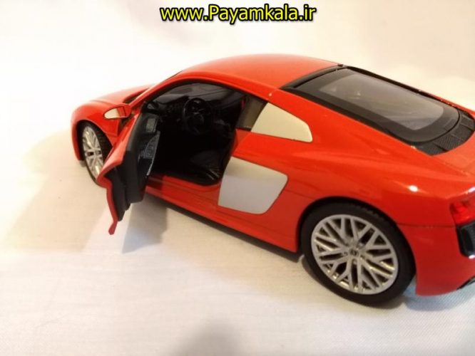 ماکت ماشین اسباب بازی آئودی بزرگ (1:24) (WELLY)(2016 AUDI R8 V10)