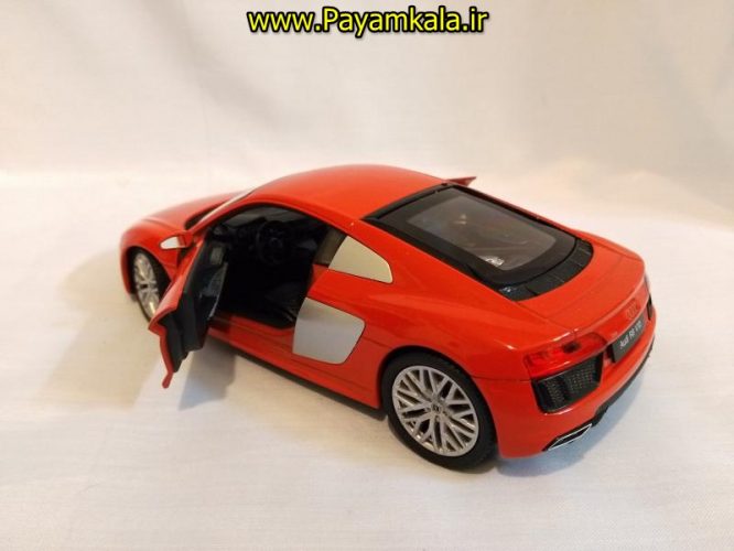 ماکت ماشین اسباب بازی آئودی بزرگ (1:24) (WELLY)(2016 AUDI R8 V10)