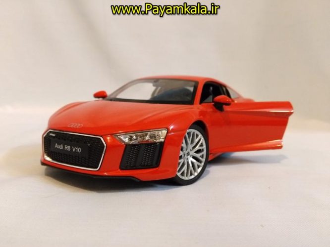 ماکت ماشین اسباب بازی آئودی بزرگ (1:24) (WELLY)(2016 AUDI R8 V10)