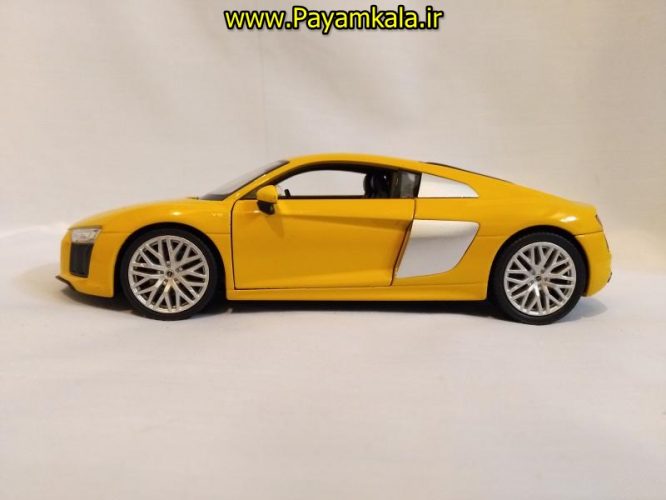 ماکت ماشین اسباب بازی آئودی بزرگ (1:24) (WELLY)(2016 AUDI R8 V10)