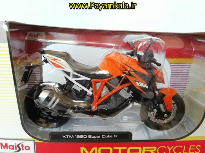 (سایز بزرگ) ماکت فلزی موتورسیکلت کی تی ام (KTM 1290 SUPER DUKE R BY MAISTO)(1/12)