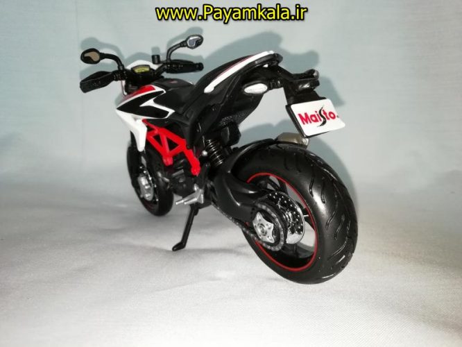 (سایز بزرگ) ماکت فلزی موتورسیکلت دوکاتی (DUCATI HYPERMOTARO SP 2013 BY MAISTO)(1/12)