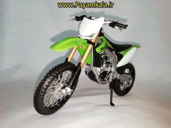 (سایز بزرگ) ماکت فلزی موتورسیکلت کاوازاکی (KAWASAKI KX 450F BY MAISTO)(1/12)