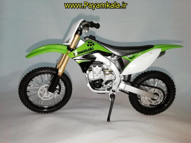 (سایز بزرگ) ماکت فلزی موتورسیکلت کاوازاکی (KAWASAKI KX 450F BY MAISTO)(1/12)