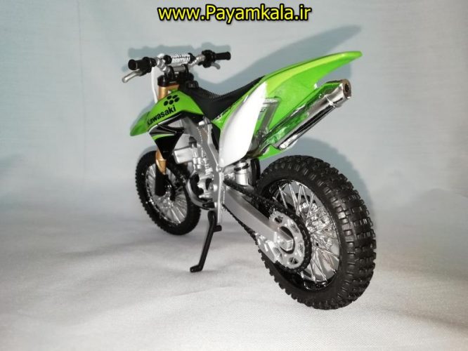 (سایز بزرگ) ماکت فلزی موتورسیکلت کاوازاکی (KAWASAKI KX 450F BY MAISTO)(1/12)