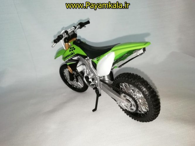 (سایز بزرگ) ماکت فلزی موتورسیکلت کاوازاکی (KAWASAKI KX 450F BY MAISTO)(1/12)