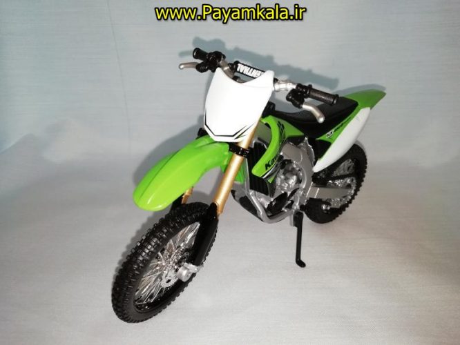 (سایز بزرگ) ماکت فلزی موتورسیکلت کاوازاکی (KAWASAKI KX 450F BY MAISTO)(1/12)