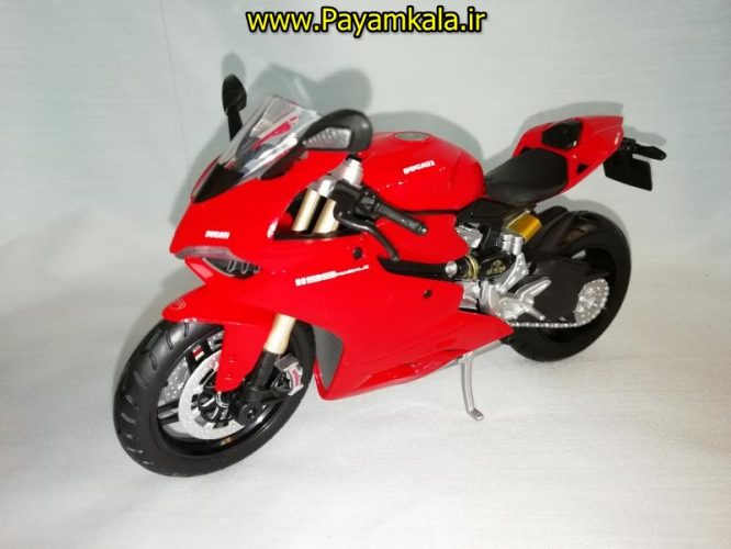 (سایز بزرگ) ماکت فلزی موتورسیکلت دوکاتی (DUCATI 1199 PANIGALE BY MAISTO)(1/12)