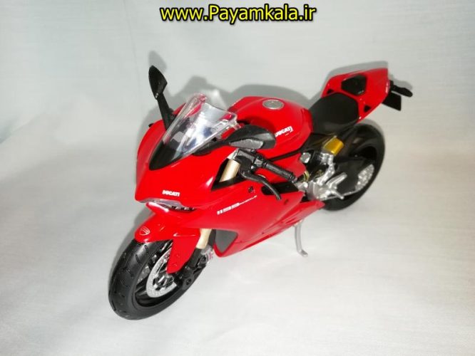 (سایز بزرگ) ماکت فلزی موتورسیکلت دوکاتی (DUCATI 1199 PANIGALE BY MAISTO)(1/12)