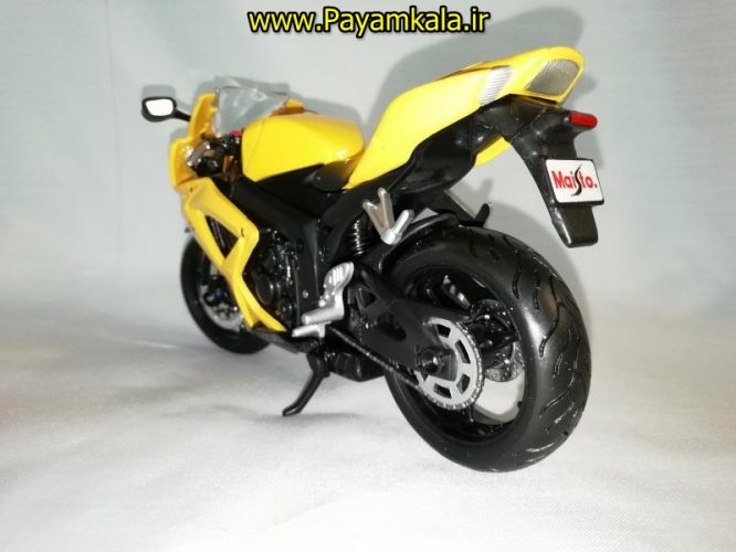 (سایز بزرگ) ماکت فلزی موتورسیکلت سوزوکی (SUZUKI GSX-R600 BY MAISTO)(1/12)