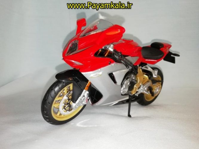 (سایز بزرگ) ماکت فلزی موتورسیکلت ام وی (MV AGUSTA F3 SERIE ORO 2012 BY MAISTO)(1/12)