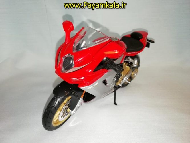 (سایز بزرگ) ماکت فلزی موتورسیکلت ام وی (MV AGUSTA F3 SERIE ORO 2012 BY MAISTO)(1/12)