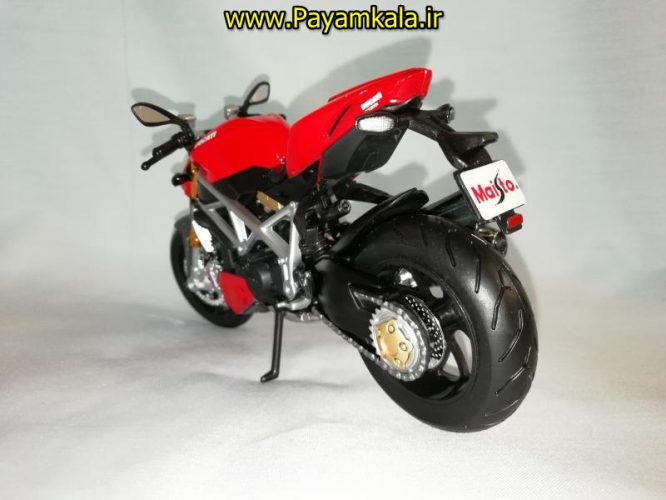 (سایز بزرگ) ماکت فلزی موتورسیکلت دوکاتی (DUCATI MOD STREETFIGHTER S BY MAISTO)(1/12)