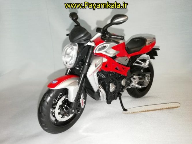 (سایز بزرگ) ماکت فلزی موتورسیکلت ام وی (MV AGUSTA BRUTALE 1090 RR BY MAISTO)(1/12)