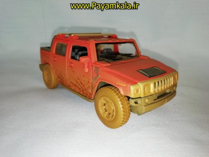 (خاکی) ماکت ماشین اسباب بازی هامر (HUMMER 2005 H2 SUT BY KINSMART)