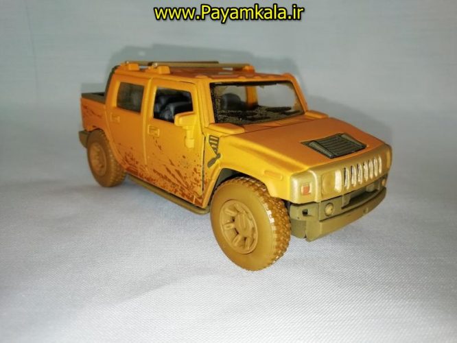 (خاکی) ماکت ماشین اسباب بازی هامر (HUMMER 2005 H2 SUT BY KINSMART)