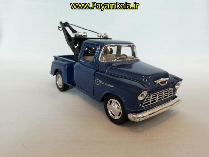 ماکت ماشین اسباب بازی وانت شورلت جرثقیل دار (1955 CHEVY 3100 STEPSIDE TOW TRUCK)