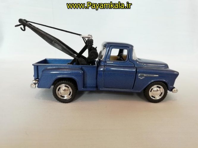 ماکت ماشین اسباب بازی وانت شورلت جرثقیل دار (1955 CHEVY 3100 STEPSIDE TOW TRUCK)