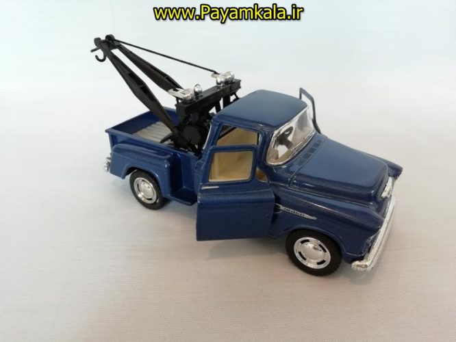 ماکت ماشین اسباب بازی وانت شورلت جرثقیل دار (1955 CHEVY 3100 STEPSIDE TOW TRUCK)