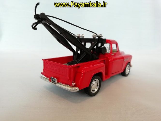 ماکت ماشین اسباب بازی وانت شورلت جرثقیل دار (1955 CHEVY 3100 STEPSIDE TOW TRUCK)