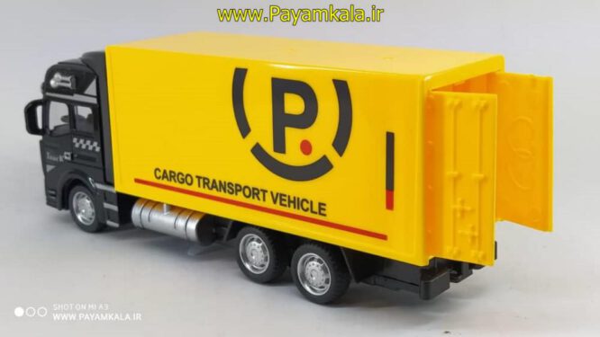 ماکت فلزی عقبکش کامیون CARGO TRANSPORT مشکی