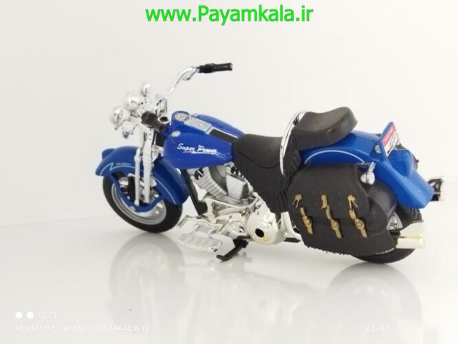 یویدسون (Harley Davidson Motor by HAIXING)(1/12) رنگ آبی