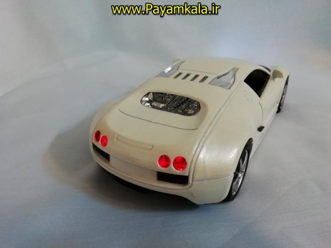 (موزیکال-چراغدار)ماکت فلزی عقب کش بوگاتی ویرون بزرگ (1:24) (Bugatti Veyron)