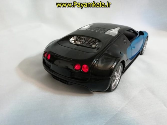 (موزیکال-چراغدار)ماکت فلزی عقب کش بوگاتی ویرون بزرگ (1:24) (Bugatti Veyron)