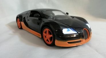 (موزیکال-چراغدار)ماکت فلزی عقب کش بوگاتی ویرون بزرگ (1:24) (Bugatti Veyron)