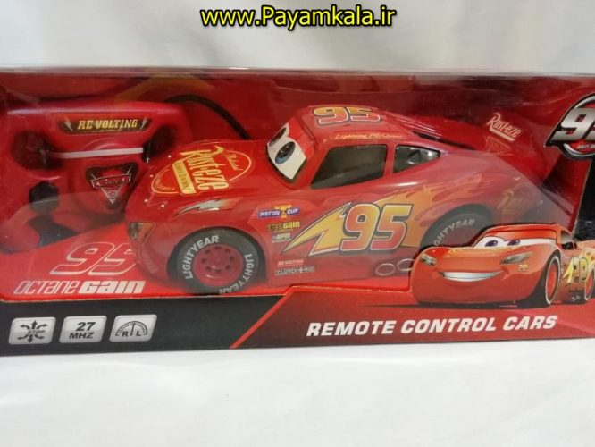 (چهارکاناله) ماشین کنترلی مک کویین شارژی بزرگ مقیاس 1:16 (Lightning McQueen)