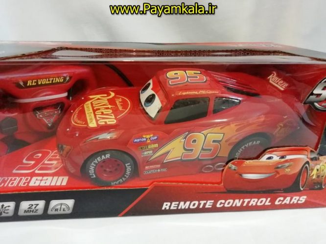 (چهارکاناله) ماشین کنترلی مک کویین شارژی بزرگ مقیاس 1:16 (Lightning McQueen)