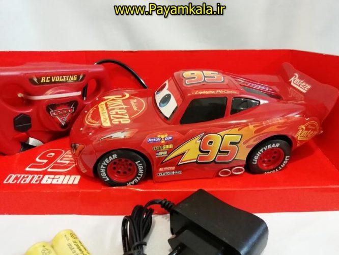 (چهارکاناله) ماشین کنترلی مک کویین شارژی بزرگ مقیاس 1:16 (Lightning McQueen)