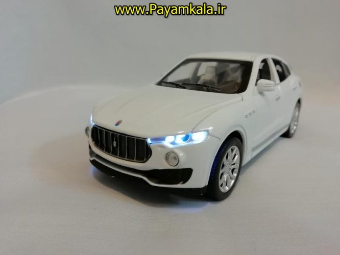 (شش در بازشو+پخش موسیقی) اسباب بازی ماشین مازراتی (MASERATI) موزیکال-چراغدار فلزی شاسی بلند