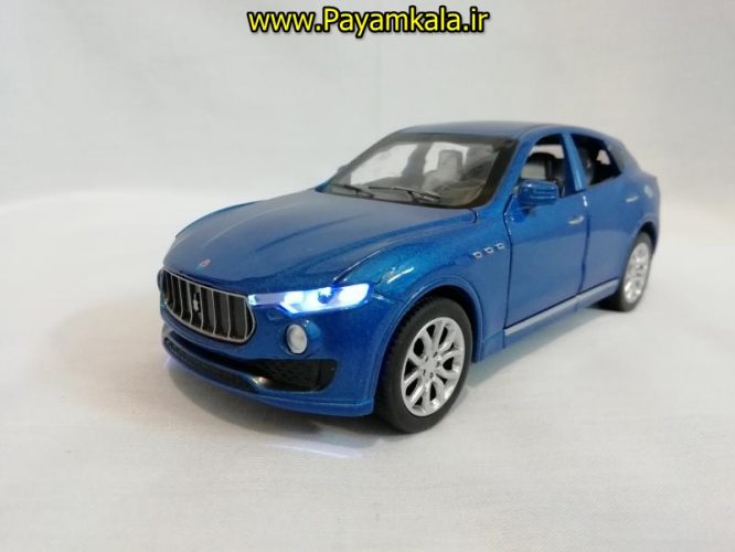 (شش در بازشو+پخش موسیقی) اسباب بازی ماشین مازراتی (MASERATI) موزیکال-چراغدار فلزی شاسی بلند