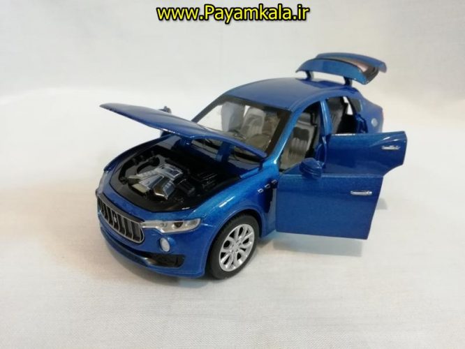 (شش در بازشو+پخش موسیقی) اسباب بازی ماشین مازراتی (MASERATI) موزیکال-چراغدار فلزی شاسی بلند