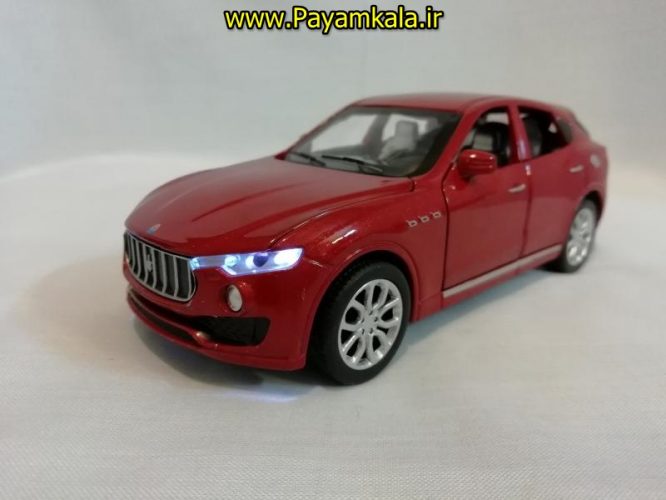 (شش در بازشو+پخش موسیقی) اسباب بازی ماشین مازراتی (MASERATI) موزیکال-چراغدار فلزی شاسی بلند