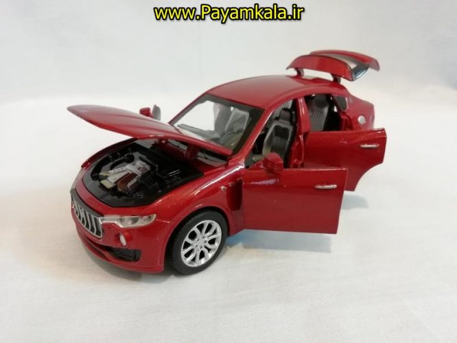 (شش در بازشو+پخش موسیقی) اسباب بازی ماشین مازراتی (MASERATI) موزیکال-چراغدار فلزی شاسی بلند