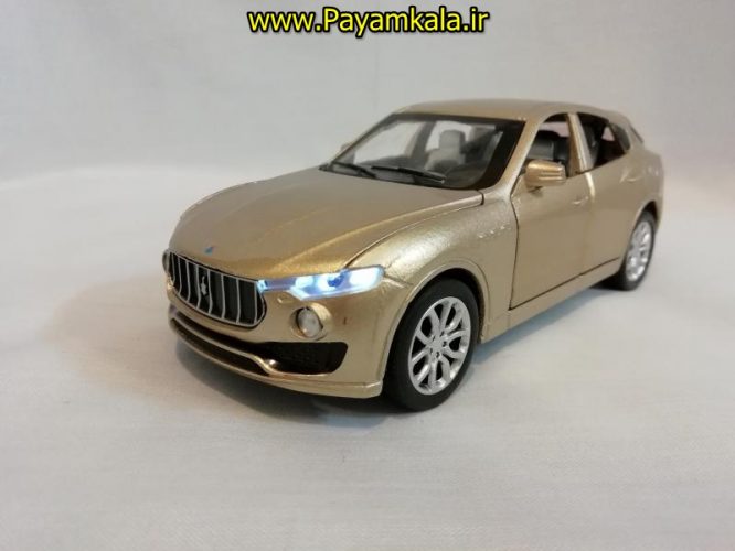 (شش در بازشو+پخش موسیقی) اسباب بازی ماشین مازراتی (MASERATI) موزیکال-چراغدار فلزی شاسی بلند