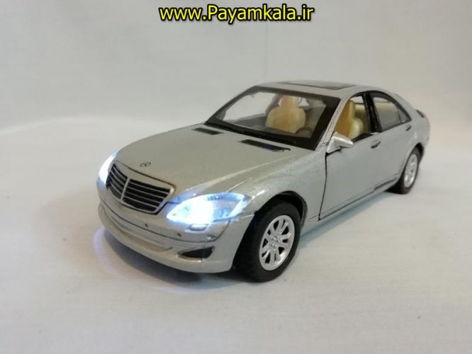 (چهار در بازشو) اسباب بازی ماشین بنز متوسط (BENZ) موزیکال-چراغدار فلزی