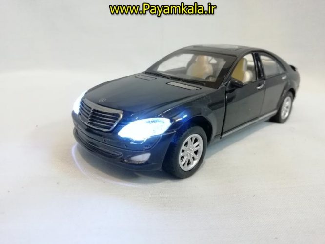 (چهار در بازشو) اسباب بازی ماشین بنز متوسط (BENZ) موزیکال-چراغدار فلزی