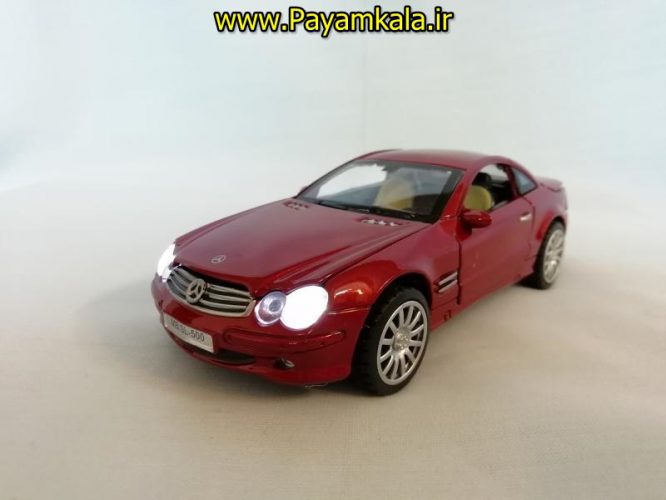 اسباب بازی ماشین بنز SL500 متوسط (MERCEDES-BENZ) موزیکال-چراغدار فلزی