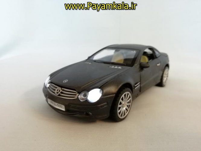 اسباب بازی ماشین بنز SL500 متوسط (MERCEDES-BENZ) موزیکال-چراغدار فلزی